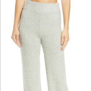 Like new SKIMS cozy knit pants in Aqua.